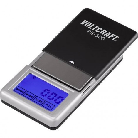 PS-200 Bilancia tascabile Portata max. 200 g Risoluzione 0.01 g a batteria Nero, Argento