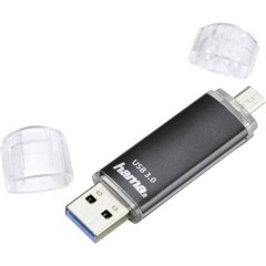 FlashPen Laeta Twin Memoria ausiliaria USB per Smartphone e Tablet Nero 128 GB USB 3.2 Gen 1 (USB 3.0), Micro USB