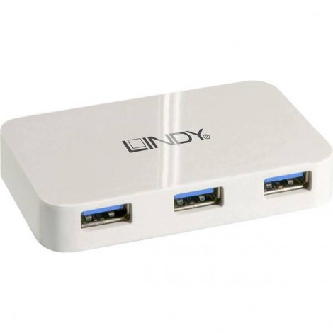 USB 3.1/3.0 Hub Basic 4 Port 4 Porte Hub USB 3.0 Bianco