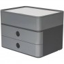 SMART-BOX PLUS ALLISON Cassettiera Nero, Grigio, Bianco Numero cassetti: 2