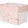 SMART-BOX PLUS ALLISON Cassettiera Rosa, Bianco Numero cassetti: 2