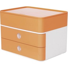 SMART-BOX PLUS ALLISON Cassettiera Arancione, Bianco Numero cassetti: 2