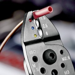 Knipex-Werk Pinza crimpatrice Capocorda isolato, Connettori a spina isolato 0.75 fino a 6 mm²