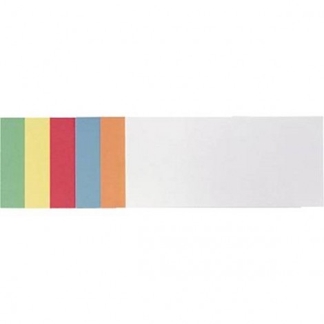 Scheda per presentazioni colori assortiti rettangolare 9.5 cm x 20.5 cm 300 Pz/Conf 300 pz.