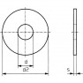 Rondelle 5.3 mm 15 mm Acciaio zincato 100 pz. 5,3 D9021:A2K