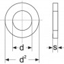 Rondelle 2.7 mm 6 mm Acciaio inox A2 100 pz. A2,7 D125-A2