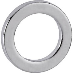 Magnete neodimio (Ø x A) 12 mm x 1.5 mm anello Argento 10 pz.