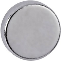 Magnete neodimio (Ø x A) 10 mm x 3 mm disco Argento 10 pz.