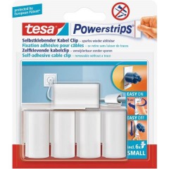 POWERSTRIPS® Tesa Powerstrips® clip per cavi Bianco Contenuto: 5 pz.
