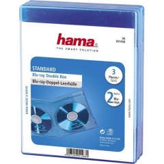 Busta per Bluray 2 vie 2 CD/DVD/Blu-ray Polipropilene Blu 3 pz. (L x A x P) 135 x 170 x 10 mm
