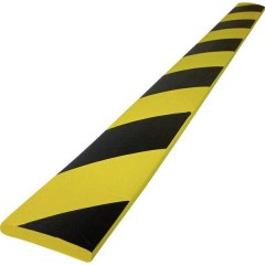 Profilo di protezione nero / giallo (L x L x A) 750 x 60 x 10 mm