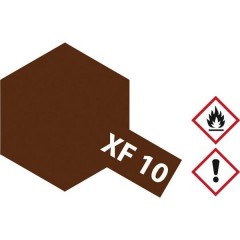 Vernice acrilica Marrone (opaco) Codice colore: XF-10 Contenitore in vetro 23 ml