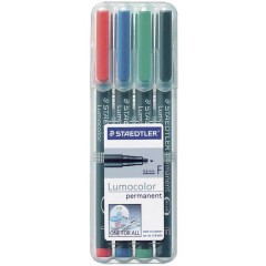 Lumocolor permanent F DRY SAFE Marcatore indelebile Rosso, Blu, Verde, Nero resistente allacqua: Sì