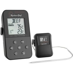 Termometro per Grill Cavo sensore, Allarme, con temporizzatore, Controllo della temperatura Cottura