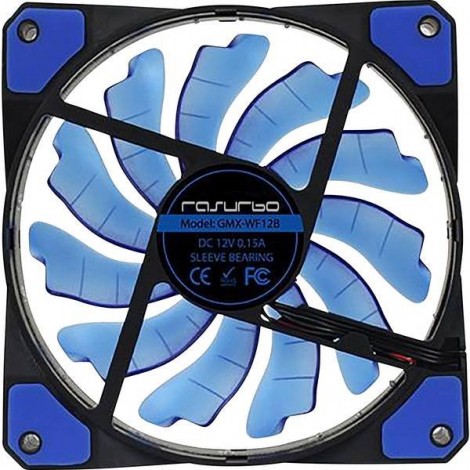 Fan 120 Ventola per PC case Blu (L x A x P) 120 x 120 x 25 mm