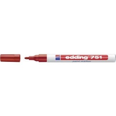 edding 751 paint marker Marcatore a vernice Rosso 1 mm, 2 mm 1 pz./conf.