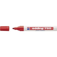 edding 750 paint marker Marcatore a vernice Rosso 2 mm, 4 mm 1 pz./conf.