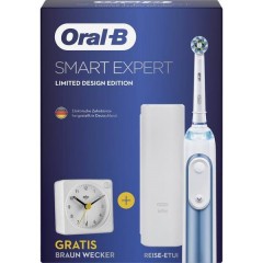 SMART Expert Limited Design Edition incl. Braun Wecker Spazzolino da denti elettrico Bianco, Blu (metallizzato)