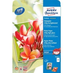 Premium Photo Paper Inkjet Carta fotografica DIN A4 250 g/m² 20 Foglio Super lucida