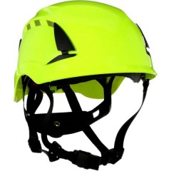 SecureFit Casco di protezione ventilato, con sensore UV Verde Neon EN 397, EN 12492, EN 50365