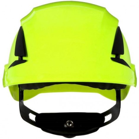 SecureFit Casco di protezione ventilato, con sensore UV Verde Neon EN 397