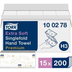 Zickzack Premium Asciugamani di carta (L x L) 23 cm x 22.6 cm Bianco puro 15 x 200 fogli/conf 3000 pz.