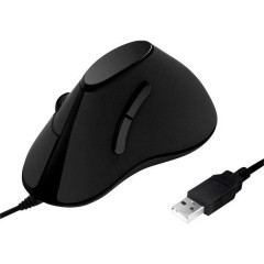 USB Mouse Ottico Ergonomico Nero
