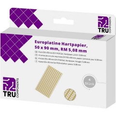 Scheda formato Europa Carta laminata (L x L) 90 mm x 50 mm 35 µm Passo 5.08 mm Contenuto 4 pz.