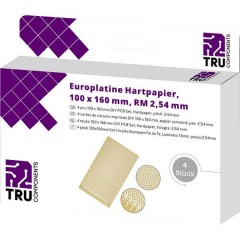 Scheda formato Europa Carta laminata (L x L) 160 mm x 100 mm 35 µm Passo 2.54 mm Contenuto 4 pz.