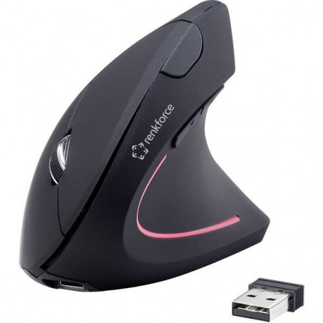 RF-WM-322 Senza fili Mouse 3D Ottico Tasti del mouse Nero