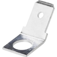 Linguetta piatta terminale Larghezza spina: 6.3 mm Spessore spina: 0.8 mm 30 ° Non isolato Metallo Vogt
