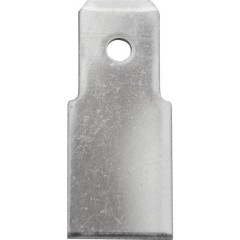 Linguetta piatta terminale Larghezza spina: 6.3 mm Spessore spina: 0.8 mm 180 ° Non isolato Metallo Vogt