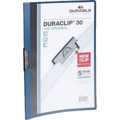 Cartellina con clip DURACLIP 30 - 2200 DIN A4 Numero max. di fogli: 30 Fogli (80 g/m²) Blu scuro