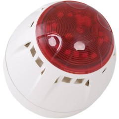 Segnalatore combinato LED Chiasso Razor Rosso Luce flash, Tono continuo 12 V/DC, 24 V/DC 100 dB