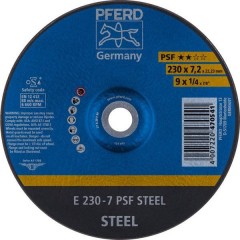 Psf Steel Disco di sgrossatura con centro depresso 230 mm 22.23 mm 10 pz.