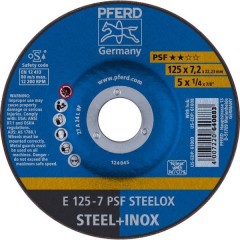 Psf Steelox Disco di sgrossatura con centro depresso 125 mm 22.23 mm 10 pz.