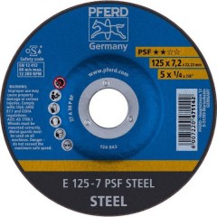 Psf Steel Disco di sgrossatura con centro depresso 125 mm 22.23 mm 10 pz.