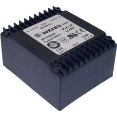Trasformatore per PCB 2 x 115 V 2 x 6 V/AC 30 VA 2500 mA