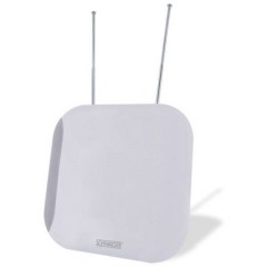 ZA100 Antenna attiva piatta DVB-T/T2 Ambiente interno Guadagno: 36 dB Bianco