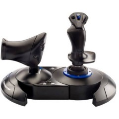 T.Flight Hotas 4 Joystick per simulatore di volo USB PlayStation 4, PC Nero, Blu