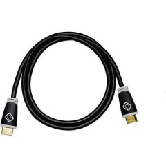 HDMI Cavo 2.50 m Canale di ritorno, Contatti connettore dorato, Ultra HD-HDMI Nero [1x Spina HDMI - 1x
