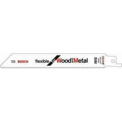 Bosch, lama per sega frontale S 922 HF, flessibile per legno e metallo, kit 5 pezzi 2608656016