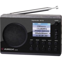 DR 70 Radio portatile DAB+, FM torcia elettrica Nero