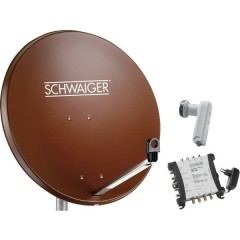 Schwaiger SPI9962SET6 Sistema SAT senza ricevitore Numero utenti: 8 80 cm