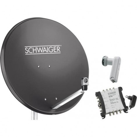 Schwaiger SPI9961SET6 Sistema SAT senza ricevitore Numero utenti: 8 80 cm