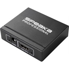 SpeaKa Professional 2 Porte Distributore, splitter HDMI Predisposto alla riproduzione 3D 1920 x 1080 Pixel Nero