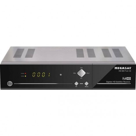 MegaSat HD 935 Twin V2 Ricevitore satellitare HD Funzione di registrazione, collegamento ethernet, Twin Tuner Numero di 