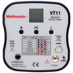 VT 11 Tester presa di corrente CAT II 300 V LED