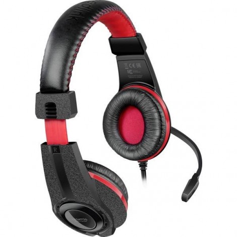 SpeedLink LEGATOS Cuffia Headset per Gaming Jack 3,5 mm Filo Cuffia Over Ear Nero, Rosso