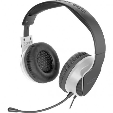 SpeedLink HADOW Cuffia Headset per Gaming Jack 3,5 mm Filo Cuffia Over Ear Nero/Bianco
